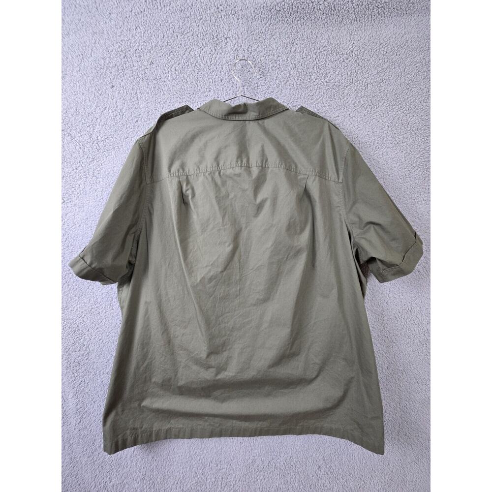 Boulder Creek Trading Company Shirt Mens 3XL Big Green Short Sleeve Button Up - Picture 2 of 7